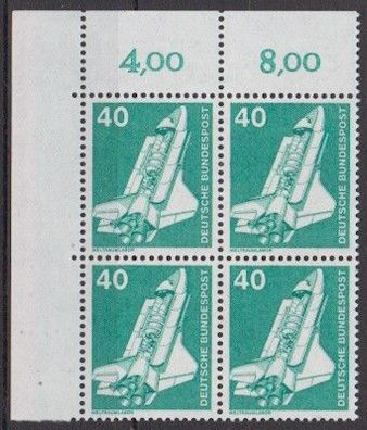 BRD 1975 postfrisch 4er Block Ecke oben links MiNr. 850 Industrie und Technik