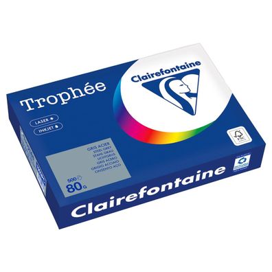Clairefontaine Kopierpapier 1993PC A4 80g stahlgrau 500Bl