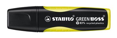 STABILO® 6070/24 Umweltfreundlicher Textmarker - GREEN BOSS - Einzelstift - gelb