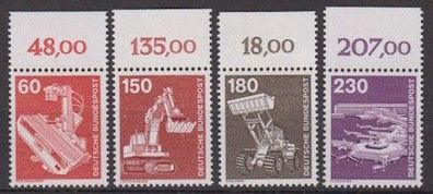 BRD 1978 postfrisch mit Oberrand MiNr. 990-884 Industrie und Technik