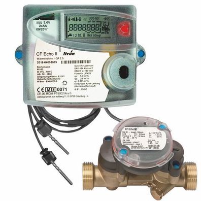 Allmess Haus- und Gewerbewärmezähler Kompakt CF-E II Qp3,5 TDF27 DN25 11/4"x150 61177