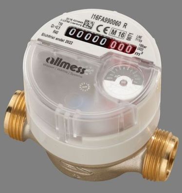 Allmess Wohnungswasserzähler Spezialzähler Vario-BZ-K TU4 + m 1501112206