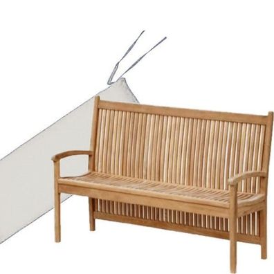 Bankauflage 120 cm x 50 cm für Gartenbank Pescara - creme