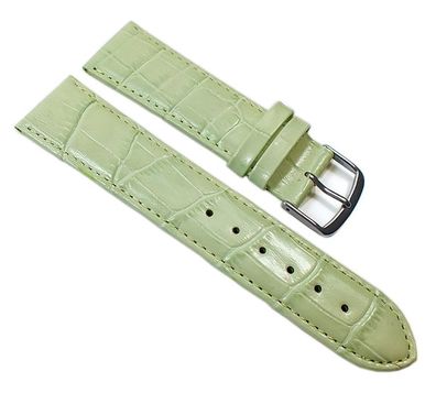 Louisiana Print Ersatzband Uhrenarmband Kalbsleder Lindgrün 21769S