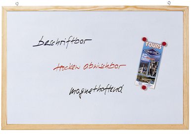 Franken CC-MM6080 E Magnetische Schreibtafel Memoboard, Wandbefestigung, 80 x 60 cm