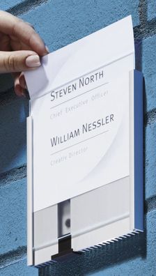 Durable 4852 02 Einsteckschild DOOR SIGN REFILL, 149 x 148,5 mm, weiß