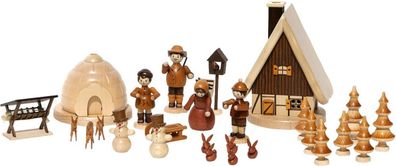 Weihnachtsfiguren Winterbestückung für Pyramide 715 HöhevomHaus 16cm NEU