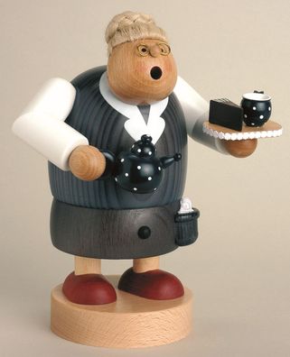 Räuchermann Großmutter mit Kuchen BxTxH= 13x13x15cm NEU Rauchen Rauchfigur