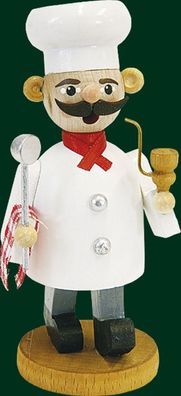 Räucherfigur Koch mit Löffel Höhe= 11cm NEU Räuchermann Rauchmann Räucherkerze Ra