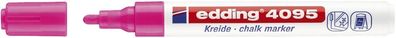 Edding 4-4095069 4095 Kreidemarker - 2 - 3 mm, neonrosa