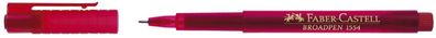 Faber-Castell 155421 Fineliner Broadpen 1554 - 0,8 mm, rot (dokumentenecht)