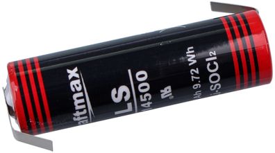 Kraftmax LS14500 AA Batterie 3,6V 2,7Ah Lithium Z-Lötfahne