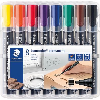 Staedtler Lumocolor Permanent-Marker 350, 8er Etui