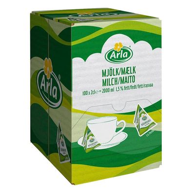 ARLA 70102028 H-Milch-Portion 1,5% - 100x 20ml