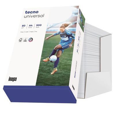 inapa tecno Kopierpapier Universal 2100077586 A4 80g 2.500Bl