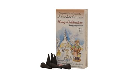 Zubehör Räucherkerzen Honig-Lebkuchen BxTxH= 6,5x2x12,5cm NEU Rauchen Rauchfigur