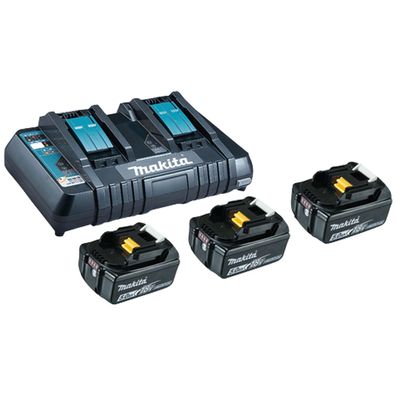 Makita Power Source-Kit Li 18 V / 3x 5,0 Ah Akku + Ladegerät - 198458-6