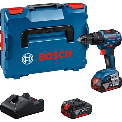 Bosch Tool Kit: Akku-Schlagbohrschrauber GSB 18V-55 / 2x 3,0 Ah Akku + Lade