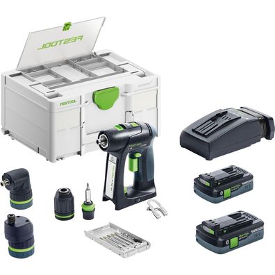 Festool Akku-Bohrschrauber C 18 HPC 4,0 I-Set / 2x 4,0 Ah Akku + Ladegerät