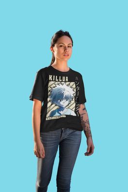 Hunter x Hunter Damen Oversize T-Shirt Gon Freecss, Hisoka, Killua Zoldyck