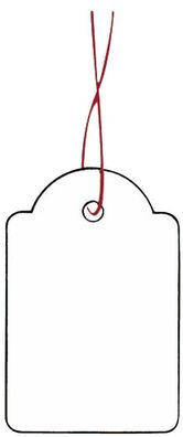 Herma 6915 6915 Hängeetiketten - 25x38 mm, mit rotem Faden, 1000 Stück