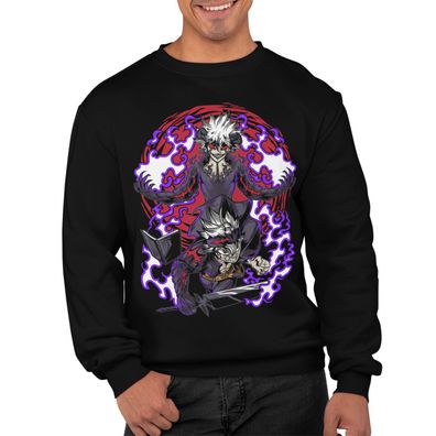 Bio Herren Pullover Sweatshirt Anime Manga Black Clover Asta Cosplay