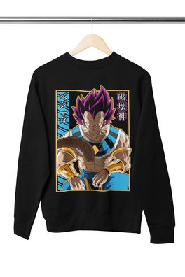 Bio Herren Pullover Sweatshirt Dragon Ball Son Goku König Vegeta saiyajin