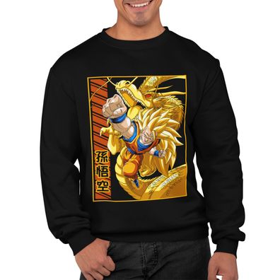 Bio Herren Pullover Sweatshirt Dragon Ball Son goku saiyajin Anime