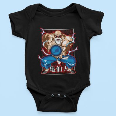 Bio Baumwolle Babystrampler Dragon Ball herr der schildkröten Muten Roshi Goku