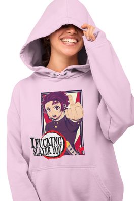 Itadori | Jujutsu Kais Damen Hoodie Anime FUCK YOU Mittelfinger Nerd Otaku Geek