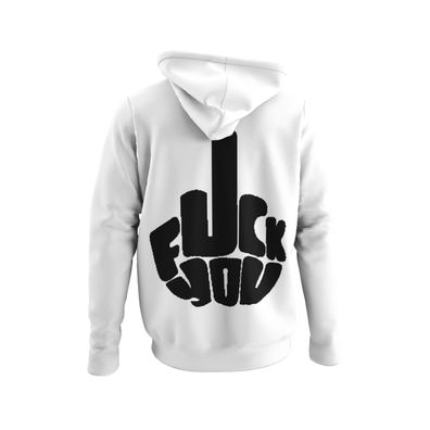 Parodie Damen Hoodie/Kapuzenpullover FUCK YOU Mittelfinger Nerd Otaku Geek