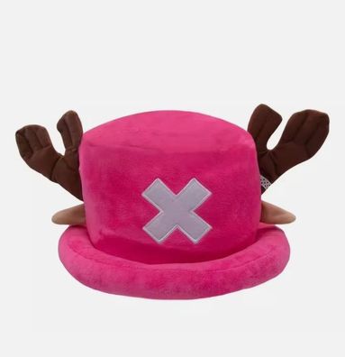 One Piece Chopper Plüsch Plush Stoff Mütze Cap Kappe Cosplay Anime Manga Pink