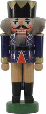 Nussknacker König blau BxHxT 7x17x5cm NEU Weihnachten Seiffen Nutcracker Nüsse Er