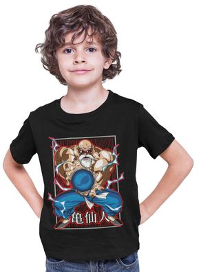 Bio Baumwolle Kinder T-Shirt Dragon Ball Goku herr der schildkröten Muten Roshi