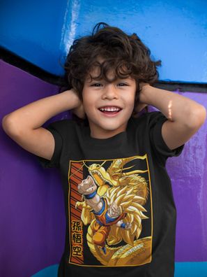 Bio Baumwolle Kinder T-Shirt Anime Dragon Ball Son Goku Vegeta Cell saiyan