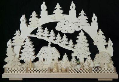 Schwibbogen mit Schäferei und Beleuchtung BxHxT 50x33x7cm NEU Lichterbogen
