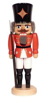 Nussknacker "Soldat", rot BxHxT 11x36x11cm NEU Nusknacker Holzfigur Weihnachtsfi