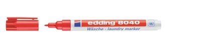 Edding 48040002 8040 Wäschemarker - 1 mm, rot