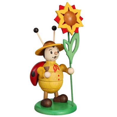 Räucherfigur Räuchermarienkäfer bunt H= 22cm NEU Räuchermann Rauchmann