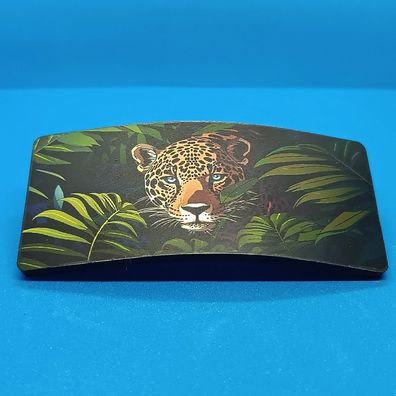 Leopard im Nacht, Katze Rechteck Haarklammer Haarclip Haarspange