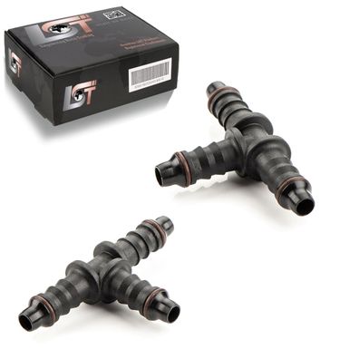2x T-Verbinder T-Stück Bewässerungssystem Tropfbewässerung PE-Rohr Ø 6 mm