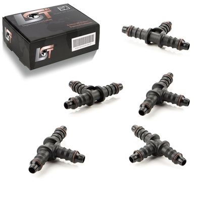 5x T-Verbinder T-Stück Bewässerungssystem Tropfbewässerung PE-Rohr Ø 6 mm