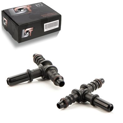 2x T-Verbinder T-Stück Bewässerungssystem Tropfbewässerung PE-Rohr Ø6mm-Ø8mm