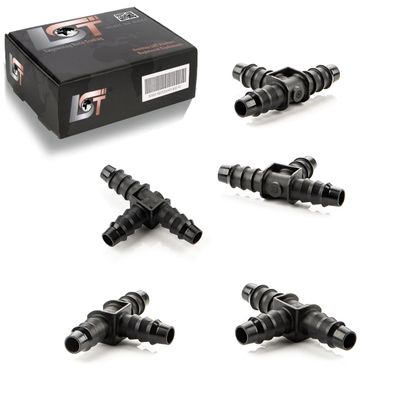 5x T-Verbinder T-Stück Bewässerungssystem Tropfbewässerung PE-Rohr Ø 8 mm