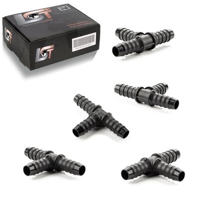 5x T-Verbinder T-Stück Bewässerungssystem Tropfbewässerung PE-Rohr Ø 12 mm