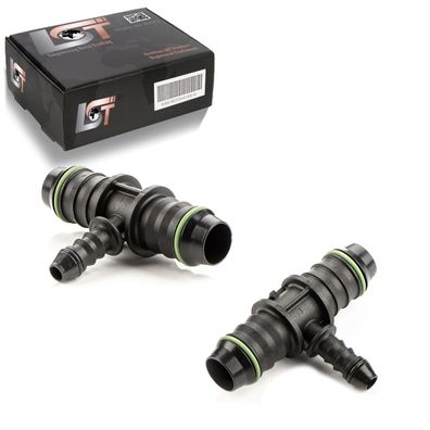 2x T-Verbinder T-Stück Bewässerungssystem Tropfbewässerung PE-Rohr Ø6mm-Ø14mm