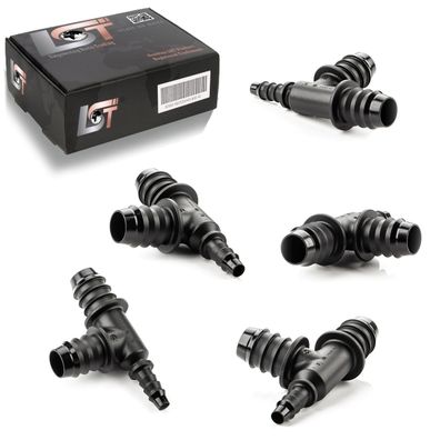 5x T-Verbinder T-Stück Bewässerungssystem Tropfbewässerung PE-Rohr Ø14mm-Ø6mm