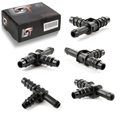 5x T-Verbinder T-Stück Bewässerungssystem Tropfbewässerung PE-Rohr Ø 8 mm