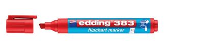 Edding 4-383002 383 Flipchartmarker - nachfüllbar, 1 - 5 mm, rot