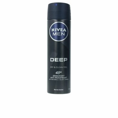 Nivea Men Deep Black Carbon Deodorant Spray 150ml